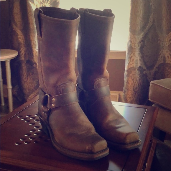 Frye Shoes - Women’s Frye Harness Boots - Resoled Size 9.5